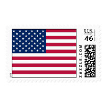 Stamp with Flag of United States of America