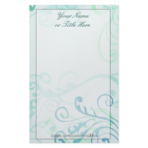 Stamped Blue Stationery