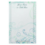 Stamped Blue Stationery