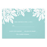 Stamped Floral Wedding White Invite