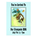 Stampede BBQ Custom Invitations