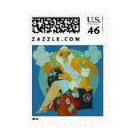 Stamps Fashionable Art Deco Woman world Traveler