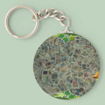 STAMPS FROM ALL OVER THE WORLD keychains