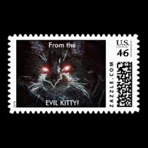 Stamps from the, EVIL KITTY! stamps