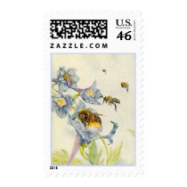 STAMPS ~ GARDEN BUSY AS A BEE HONEY BEES & FLOWERS