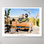 Stan Levine "A Bench Portrait by the Grand Canyon" Print