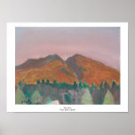 Stan Levine's "Mount Diablo at Sunset" Print