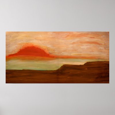 Stan Levine's Sunset - Canvas or Full Bleed Poster by stanimator