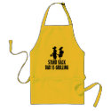 Stand Back aprons