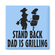 Stand Back Refrigerator Magnets