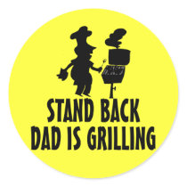 Stand Back Sticker
