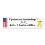 stand behind our troops bumper stickers