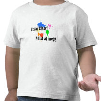 Stand Clear - Artist at Work t-shirts