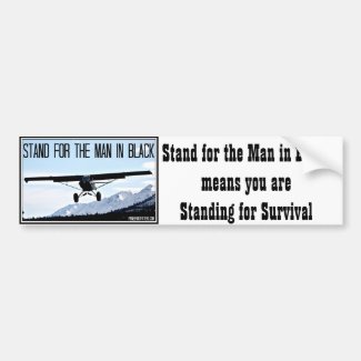 Stand for the Man in Black Bumper Sticker