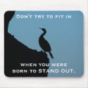 Stand Out Cormorant mousepads by lonedragonfli Stand Out Cormorant mousepads