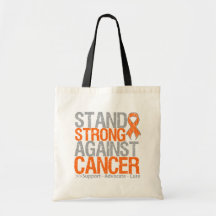Stand Strong Against Leukemia Cancer Tote Bag