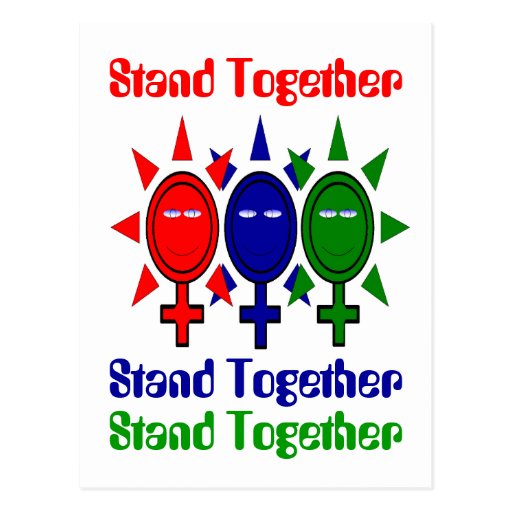 Stand Together International Women’s Day Postcard Zazzle