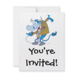 stand up comedian bull cartoon custom announcement