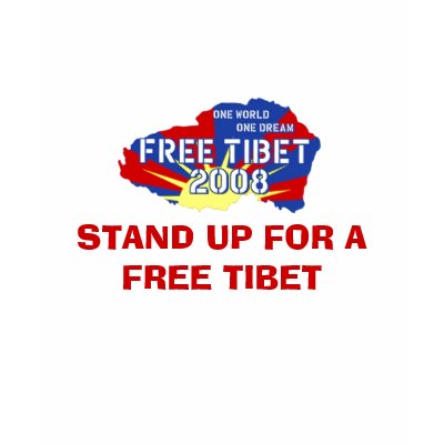 STAND UP FOR A FREE TIBET T-SHIRT by DIVA516