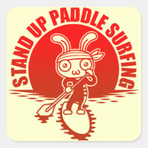 Stand up paddle surfing sticker