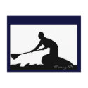 Stand up paddling surfing post card postcards
