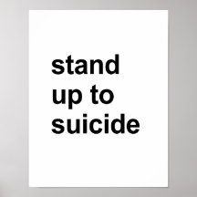 stand up to suicide poster