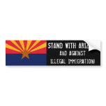 STAND WITH ARIZONA BUMPER STICKER