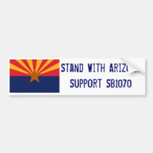 Stand With Arizona Bumper Sticker