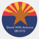 Stand With Arizona Round Stickers