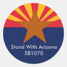Stand With Arizona Round Stickers