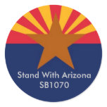Stand With Arizona Round Stickers