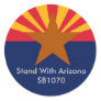 Stand With Arizona Round Stickers