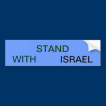 STAND WITH ISRAEL bumper stickers