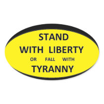 Stand with liberty bold sticker