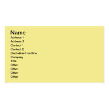 Standard Business Card