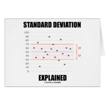 Standard Deviation Explained Greeting Card