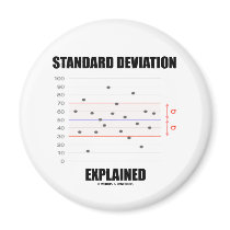 Standard Deviation Explained Fridge Magnet