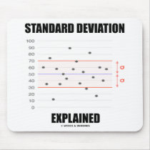 Standard Deviation Explained mousepads by wordsunwords Standard Deviation Explained mousepads