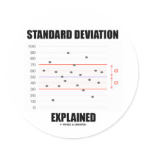 Standard Deviation Explained stickers by wordsunwords Standard Deviation Explained stickers