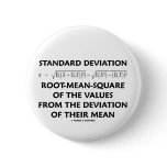 Standard Deviation Root-Mean-Square Definition Pinback Button