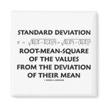 Standard Deviation Root-Mean-Square Definition Fridge Magnet