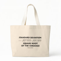 Standard Deviation Square Root Of The Variance Canvas Bag