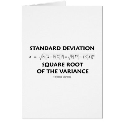 variance standard deviation