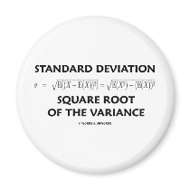 Standard Deviation Square Root Of The Variance Fridge Magnets