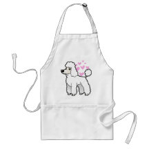 Standard/Miniature/Toy Poodle Love (puppy cut) Aprons