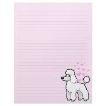 Standard/Miniature/Toy Poodle Love (puppy cut) Customized Letterhead