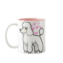 Standard/Miniature/Toy Poodle Love (puppy cut) Mugs