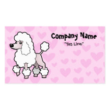 Standard/Miniature/Toy Poodle Love (show cut) Business Card