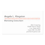 Standard modern micro dot cherry red gray custom business card templates