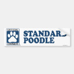 STANDARD POODLE_Blue Bumper Stickers